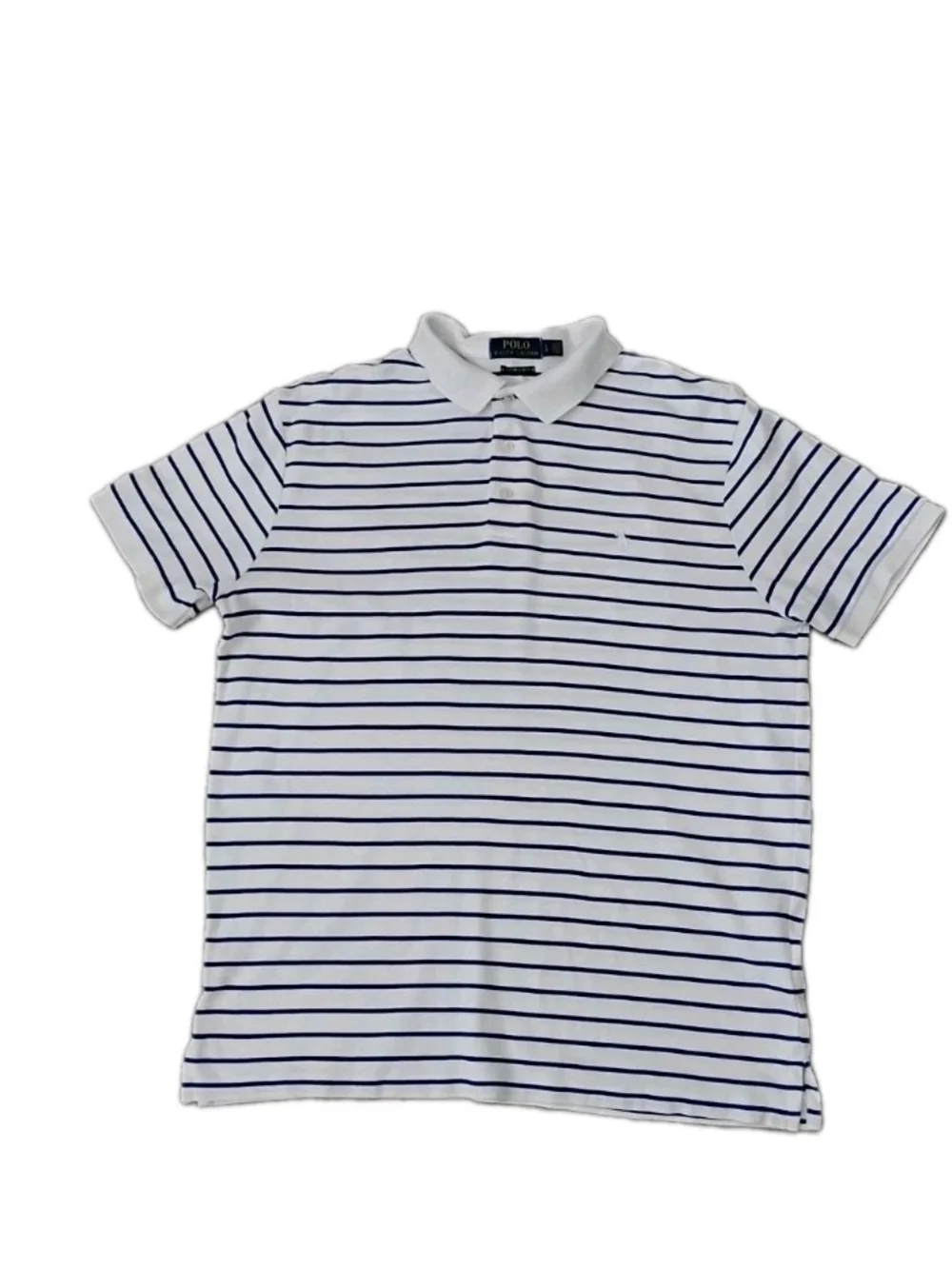 Polo Ralph Lauren Custom Slim Fit Short Sleeve Striped Polo Shirt Men's Size L